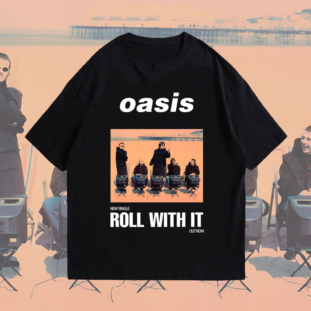 OASIS Roll With It T-SHIRT Oasis reunion tour OASIS SUPERSONIC