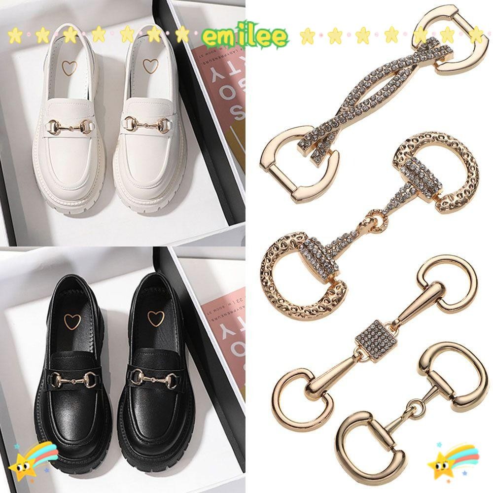 EMILEE New Fashion Shoes Buckles Decoration DIY Shoes Bag Metal Shoe Chain Belt Buckle Garment Hardware Clothing Accessories Alloy Metal Buckles