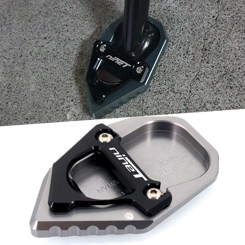 Motorcycle Kickstand Foot Side Stand Extension Pad Support Plate ...