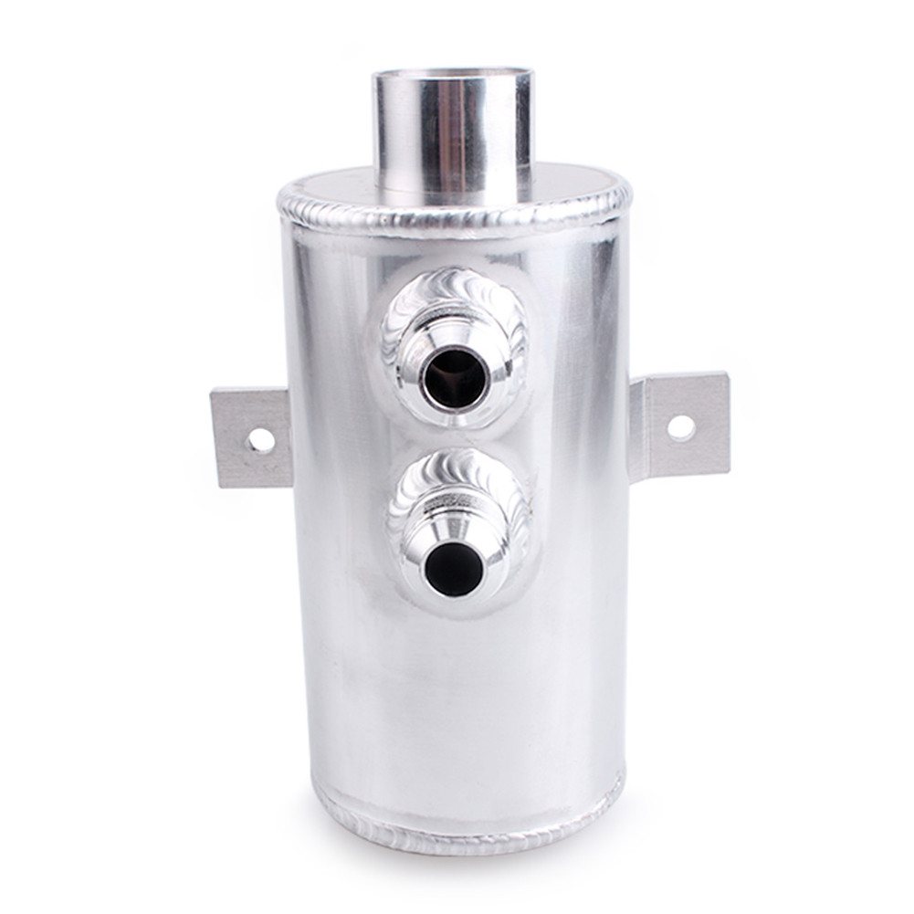 2 Ports Engine Oil Tank AN10 Universal Baffled Reservoir Oil Fuel Catch