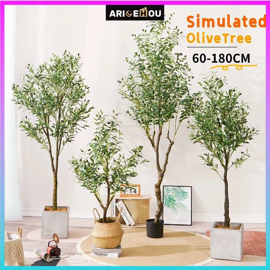Artificial Olive Tree with Fruit for Home and Garden Decoration, 4/5/6 ...