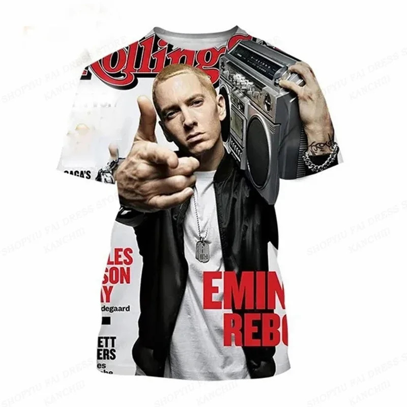 Rapper Eminem 3d Print Tshirt Graphic 3d Print Tshirt Men Fashion T ...