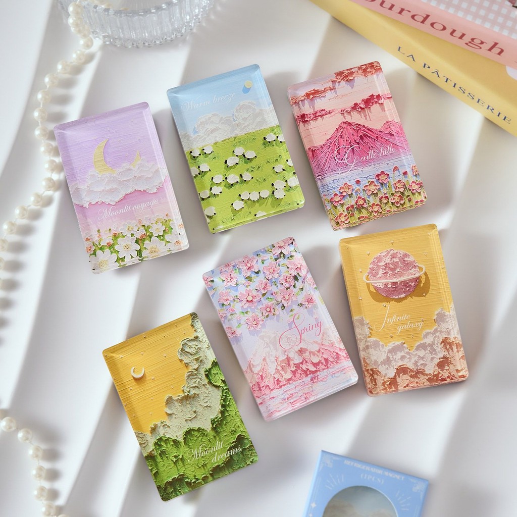 Clear Soft Magnetic Refrigerator Stickers Romantic Series High Oil ...