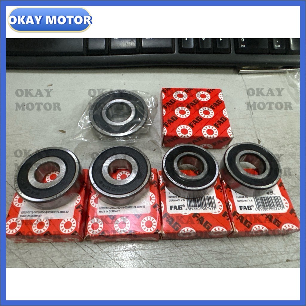 100% Original FAG Germany Yamaha YZF-R25 R25 V1 V2 R3 MT-25 MT-15 Front ...