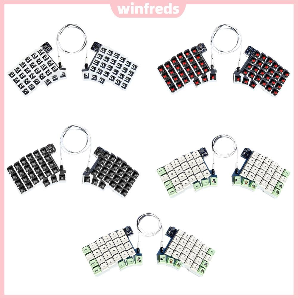 Split Keyboard Wired Gaming Keyboard Support QMK/VIAL Programmable ...