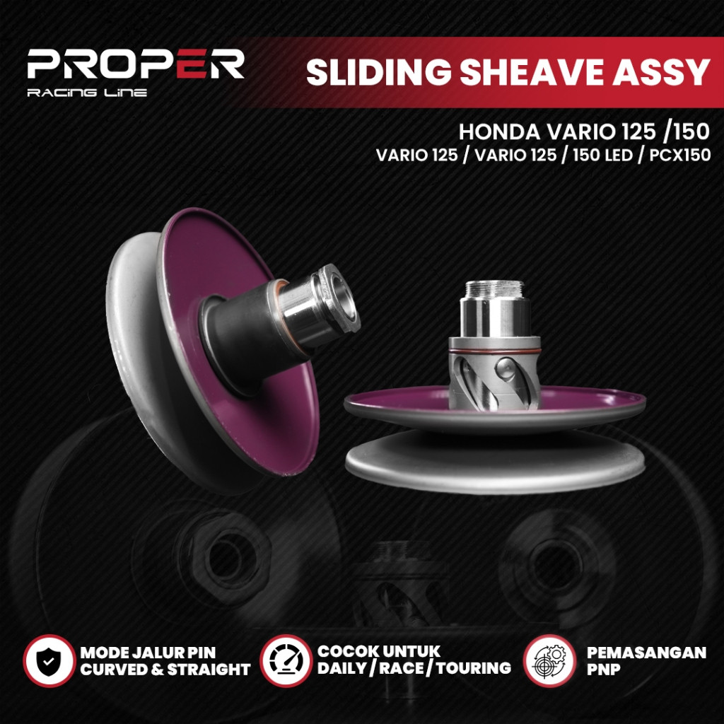 PROPER RACING LINE SLIDING SHEAVE VARIO 125 VARIO 150 PCX 150 PULLY ...