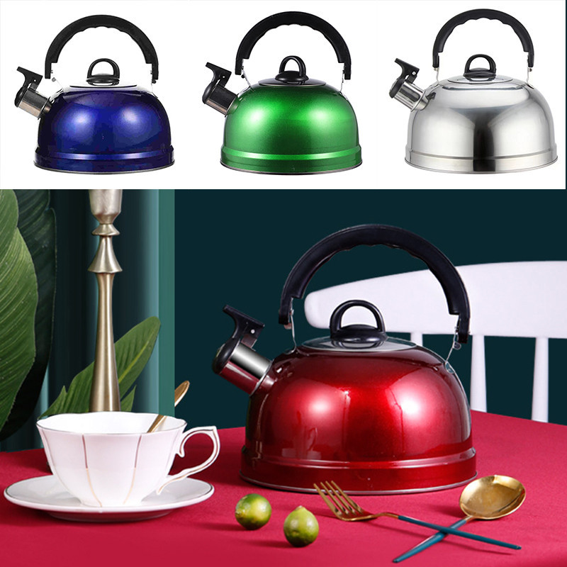 3L Stainless Steel Whistling Tea Kettle, Teapot for Stove top with Wide ...