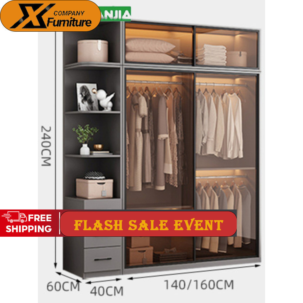 Simple Master Bedroom Closet Household Bedroom Modern and Simple Economic Closet Nordic Style Assembly Storage Cabinets