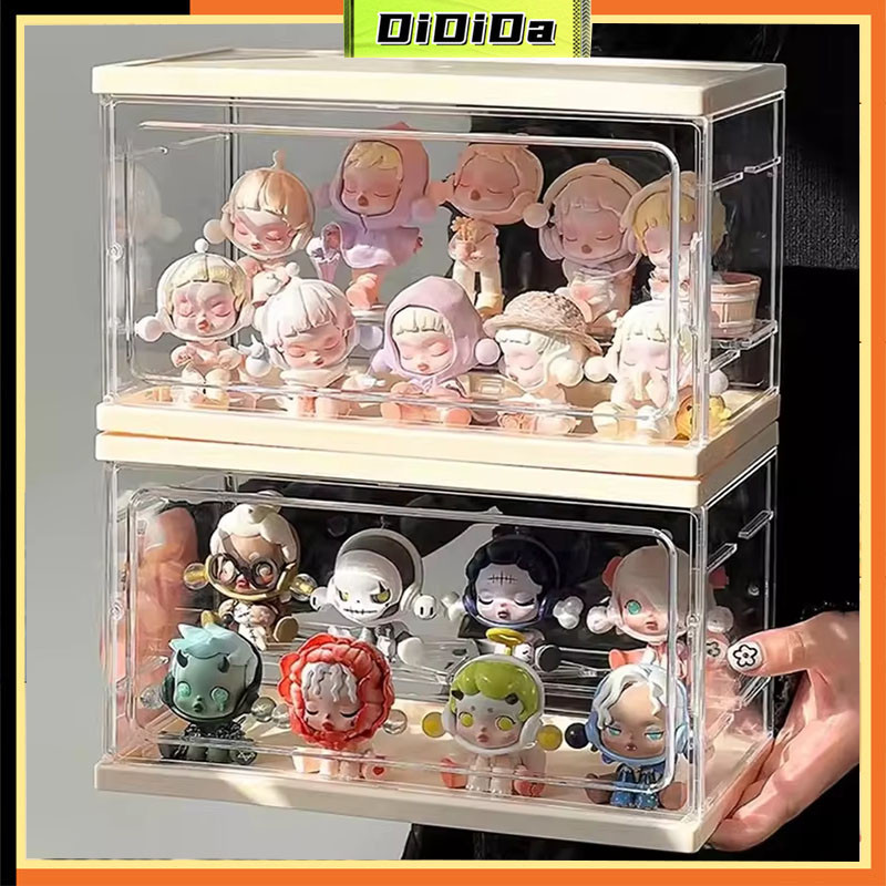 Transparent Toy Display Storage Box Dustproof Cabinet Figure Display ...