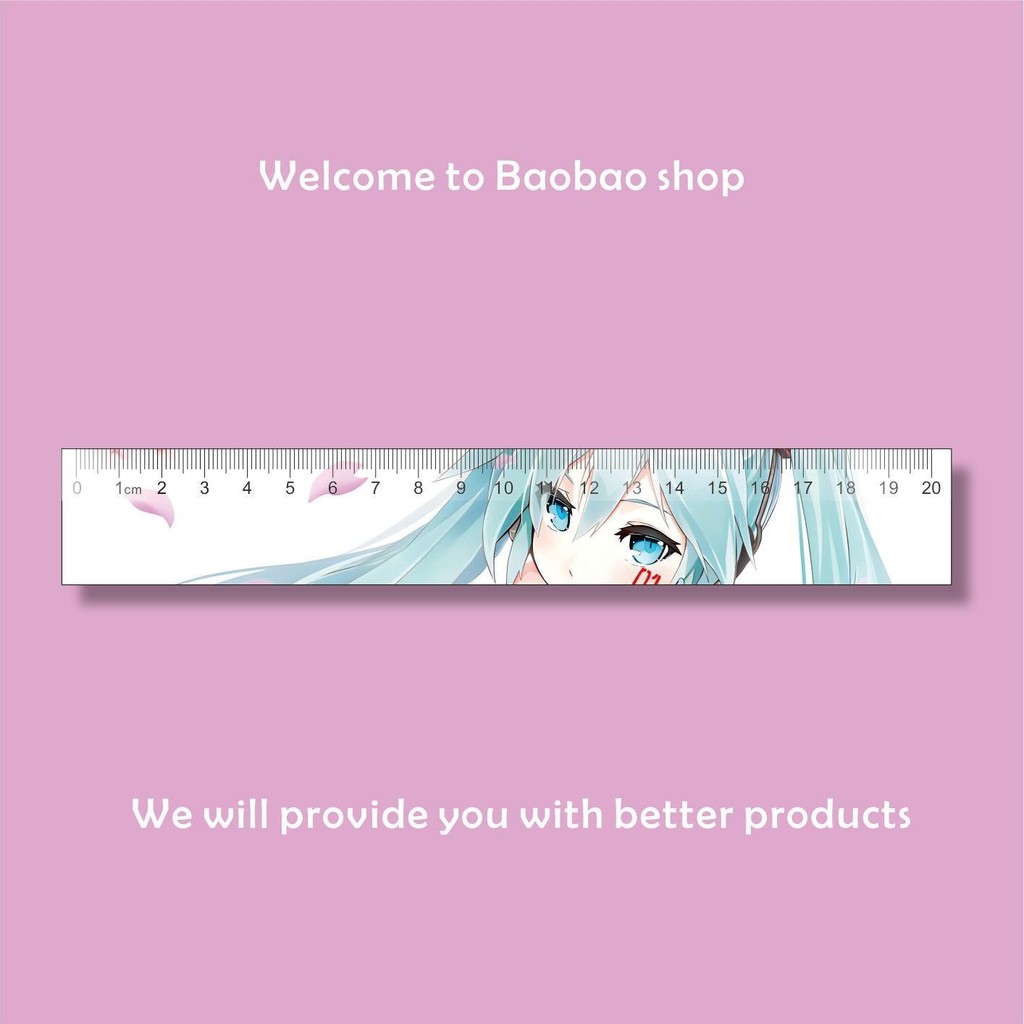 [Cute Ruler Stationery] Hatsune Miku Ruler Stationery Student Ruler ...