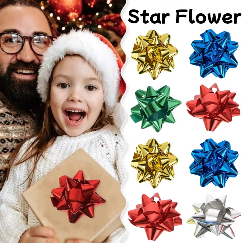 Mini Colorful 3D Star Flower Decorations DIY Self-adhesive Ribbon Paper ...