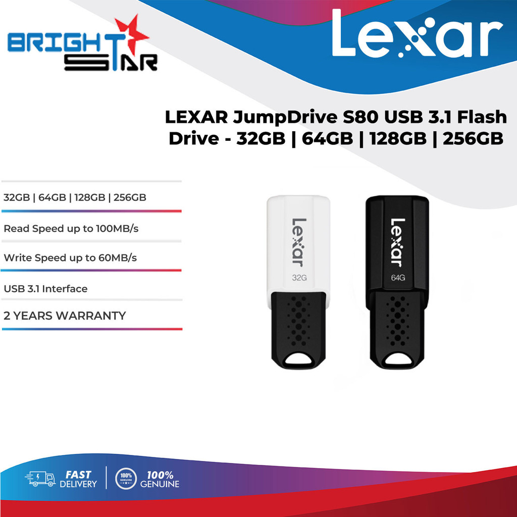 LEXAR JumpDrive S80 USB 3.1 Flash Drive | Shopee Malaysia