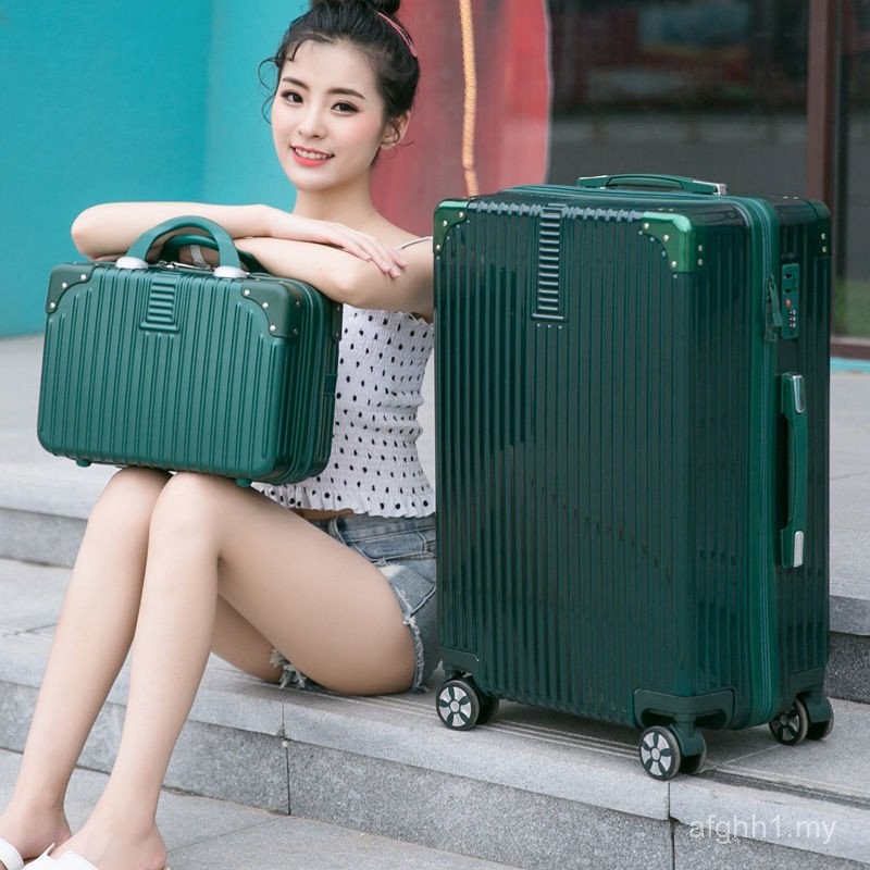 Beg Beg Bagasi untuk Wanita dengan Roda Universal, Beg Troli Bingkai ...