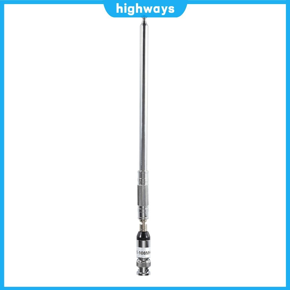 76-108MHz Telescopic Antenna FM Radio Antenna with BNC Connector ...