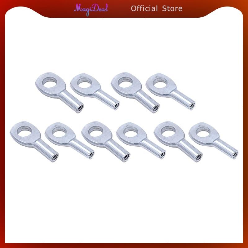 MagiDeal 10pcs Steel Wire Rope Eyelets Heavy Duty Strength Training ...