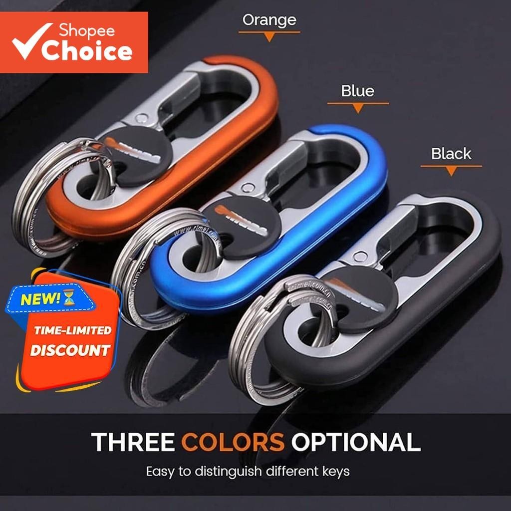 Men’s Car Key Chain, New Double Layer Anti-Loss Chain Fashion Keychain ...