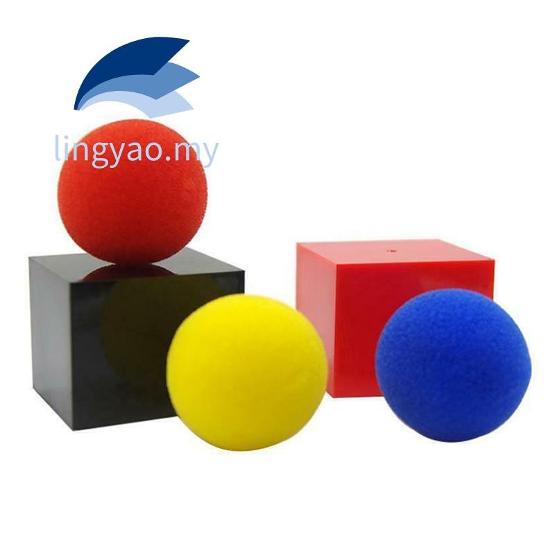Magic Box In and Out Box with 3 Sponge Balls Magic Trick Performance ...