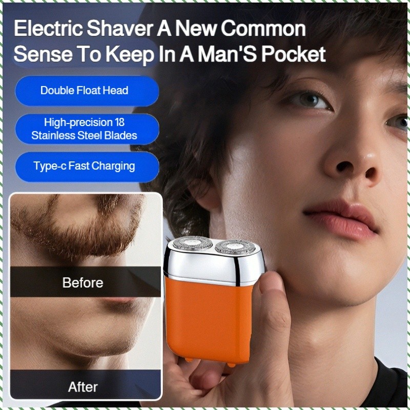 Shaver Automatic Sharpening Blades Razor Battery Indicator Steel ...
