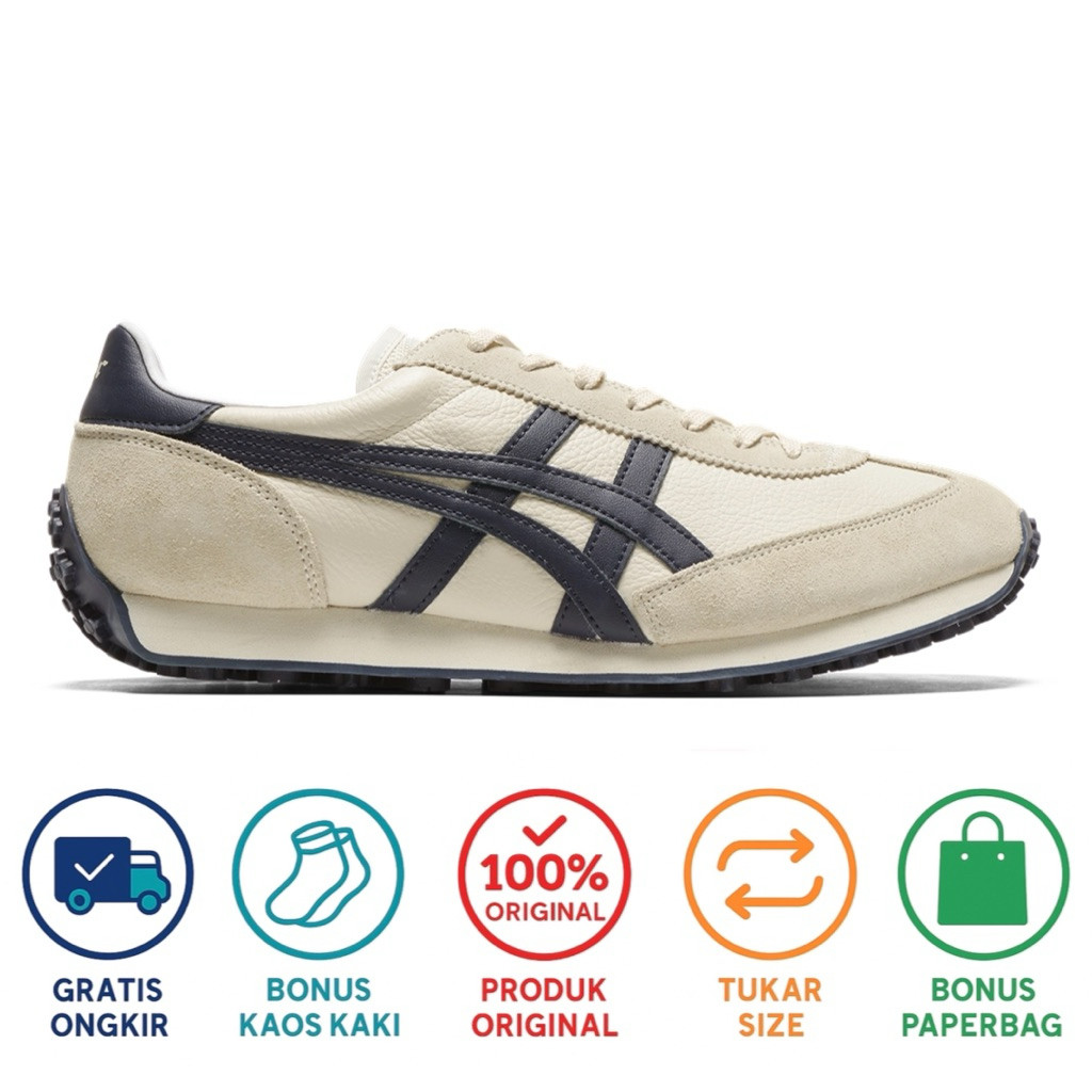 Onitsuka Tiger Original Mexico 66 Edr 78 cream navy free paper bag M23F ...