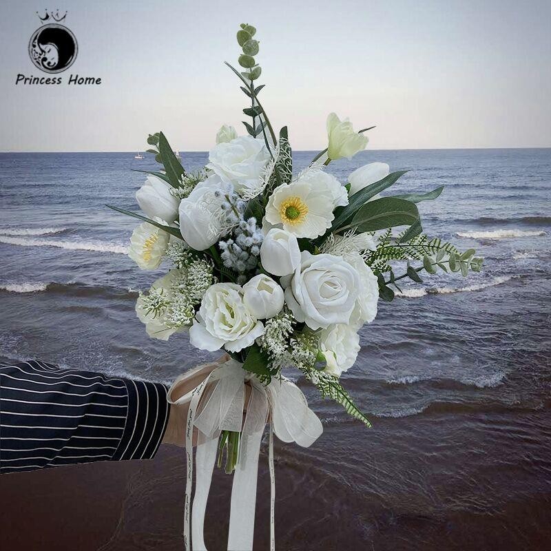 2024 New perkahwinan Bunga wanita bunga tangan pengantin hand bouquet ...