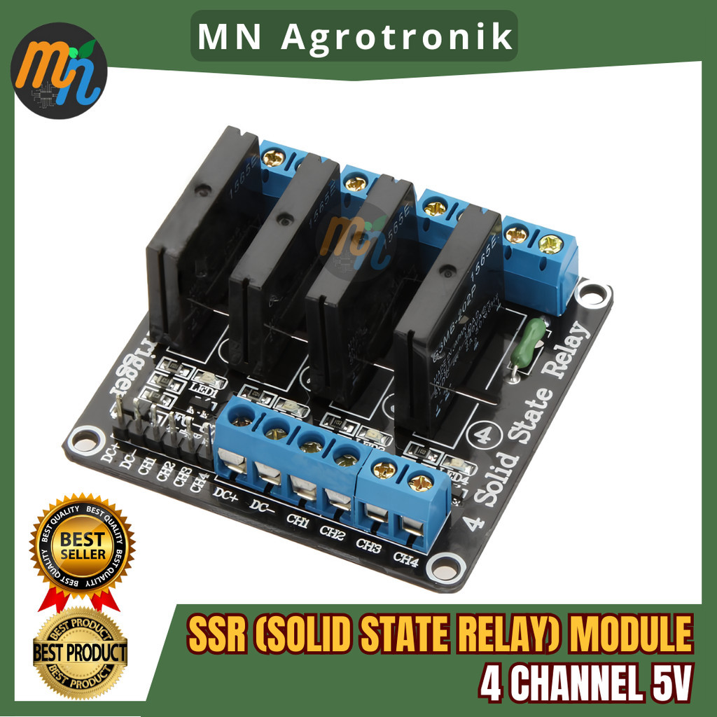 Ssr SOLID STATE RELAY MODULE 4channel 5V DC FOR ARDUINO | Shopee Malaysia