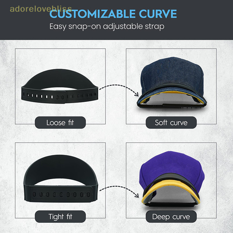 ADD Hat Brim Bender Adjustable Baseball Hat Edge Curving Shaping Band No Steaming Required Hat Curves Accessories AB Shopee Malaysia