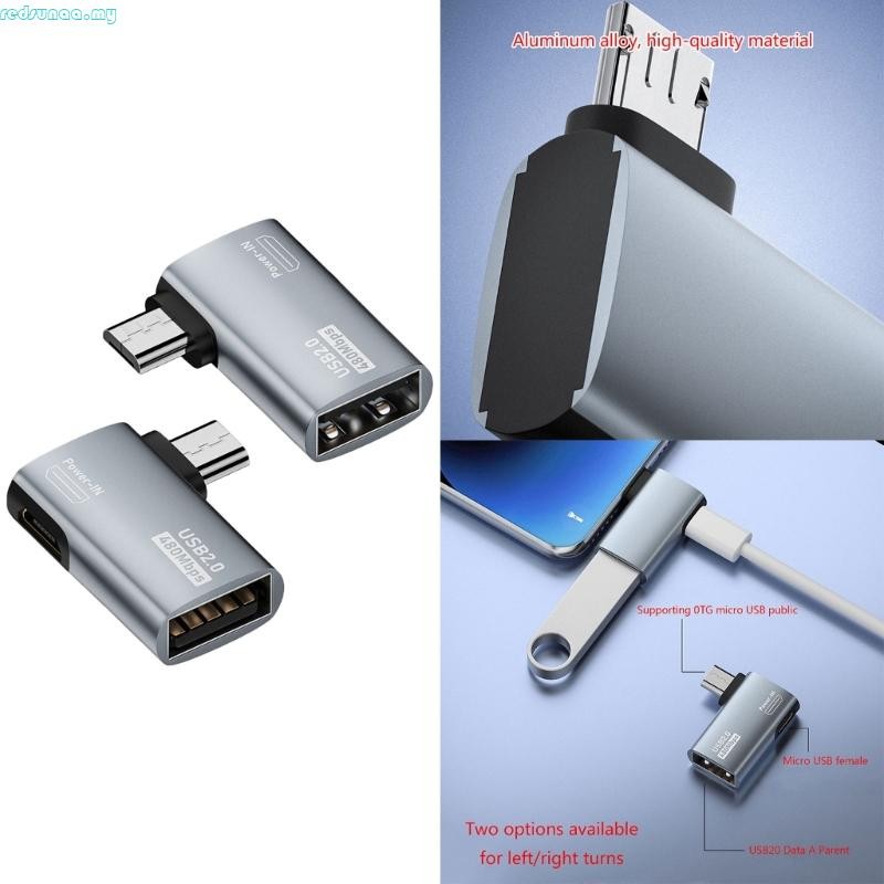 redsunaa Micro USB Male to USB Female OTG Adapter USB Adapters ...