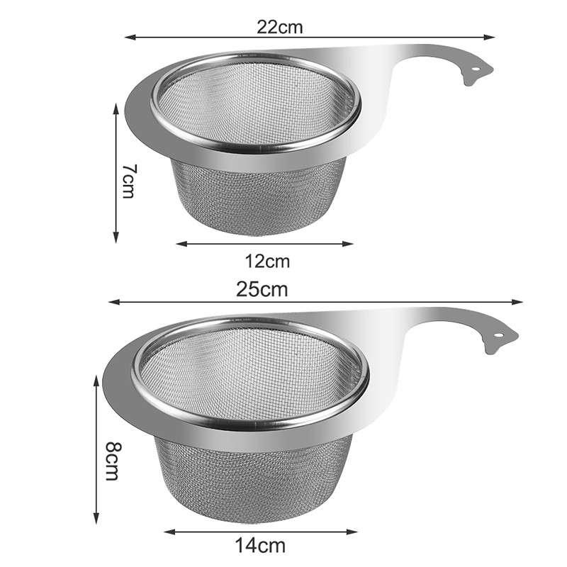 Stainless Steel Swan Drain Basket Kitchen Sink Garbage Filter Swan Dry ...
