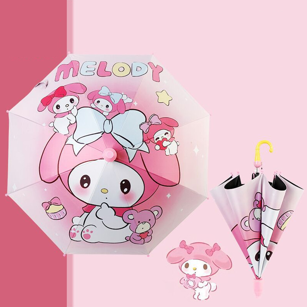 Kuromi Sunshade Umbrella Transparent ins Female Cute Sanrio Sunny Rain ...