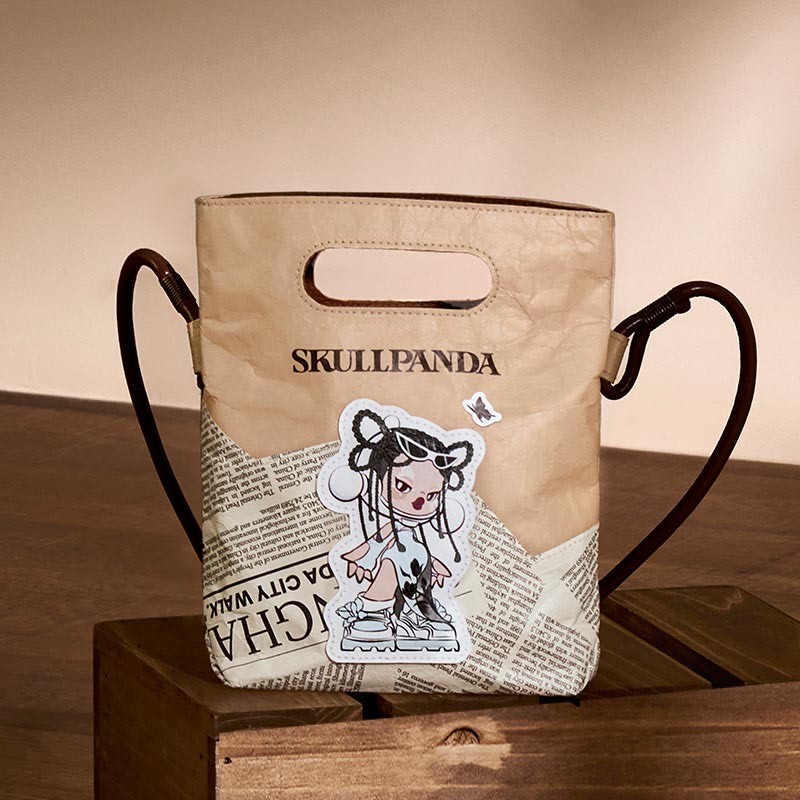 国内発送 SKULLPANDA Originals TRENDY MINI すばらしかっ BAG ポーチ ネームタグ