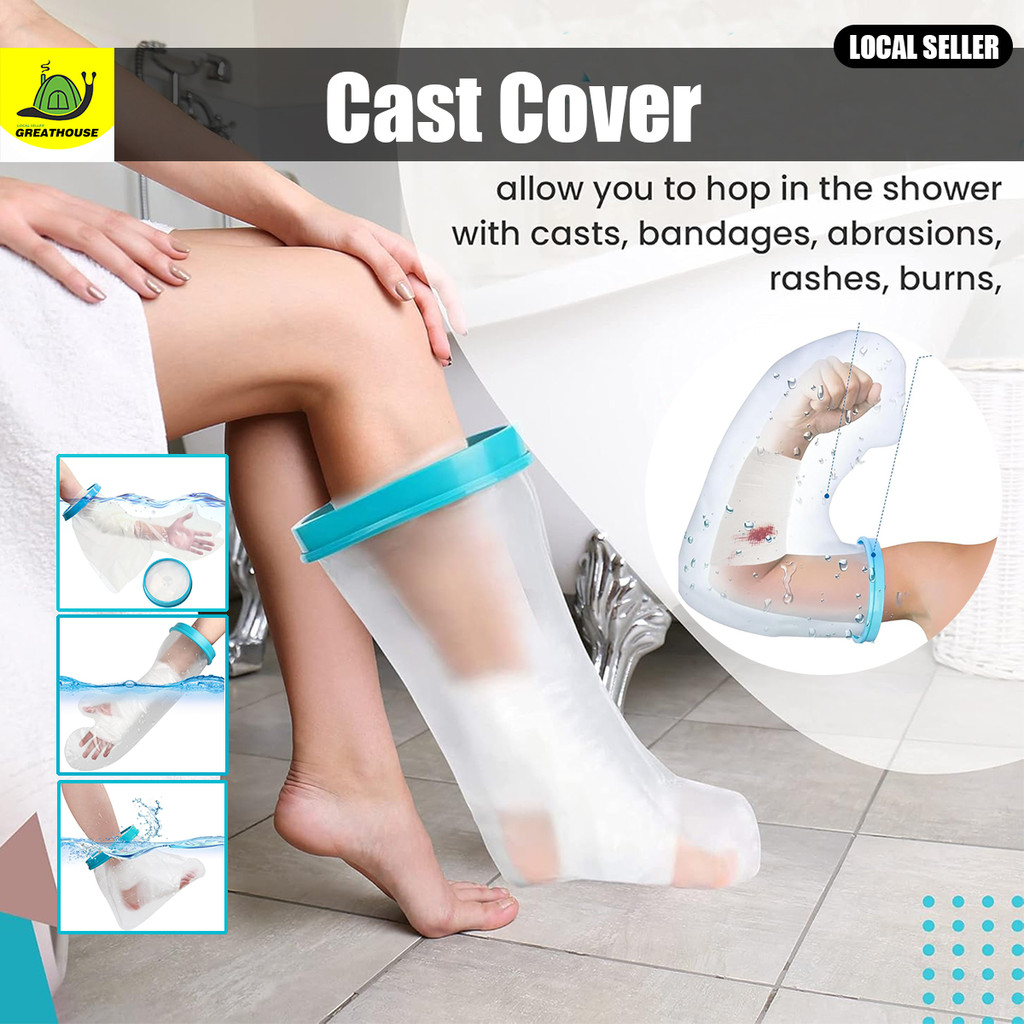 Arm Cast Cover Waterproof Reusable Leg limb Hand Foot Ankle Knee Cast ...