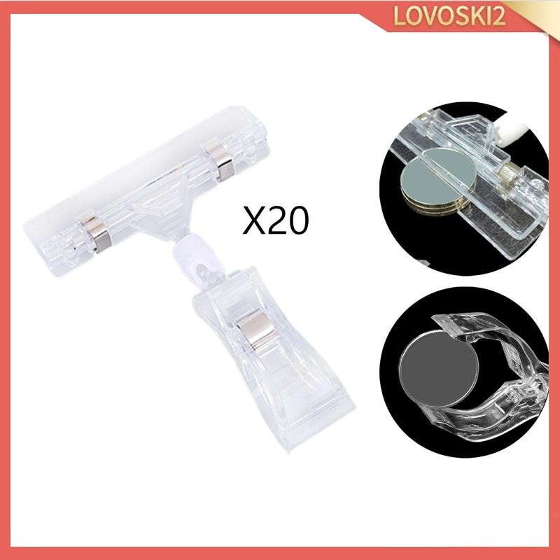 [LovoskiacMY] 20x Merchandise Sign Clips Clothing Rack Signs Rotating ...