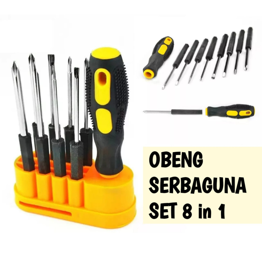 Screwdriver 8 in 1 plus minus / screwdriver set 8 in 1 screwdriver set ...