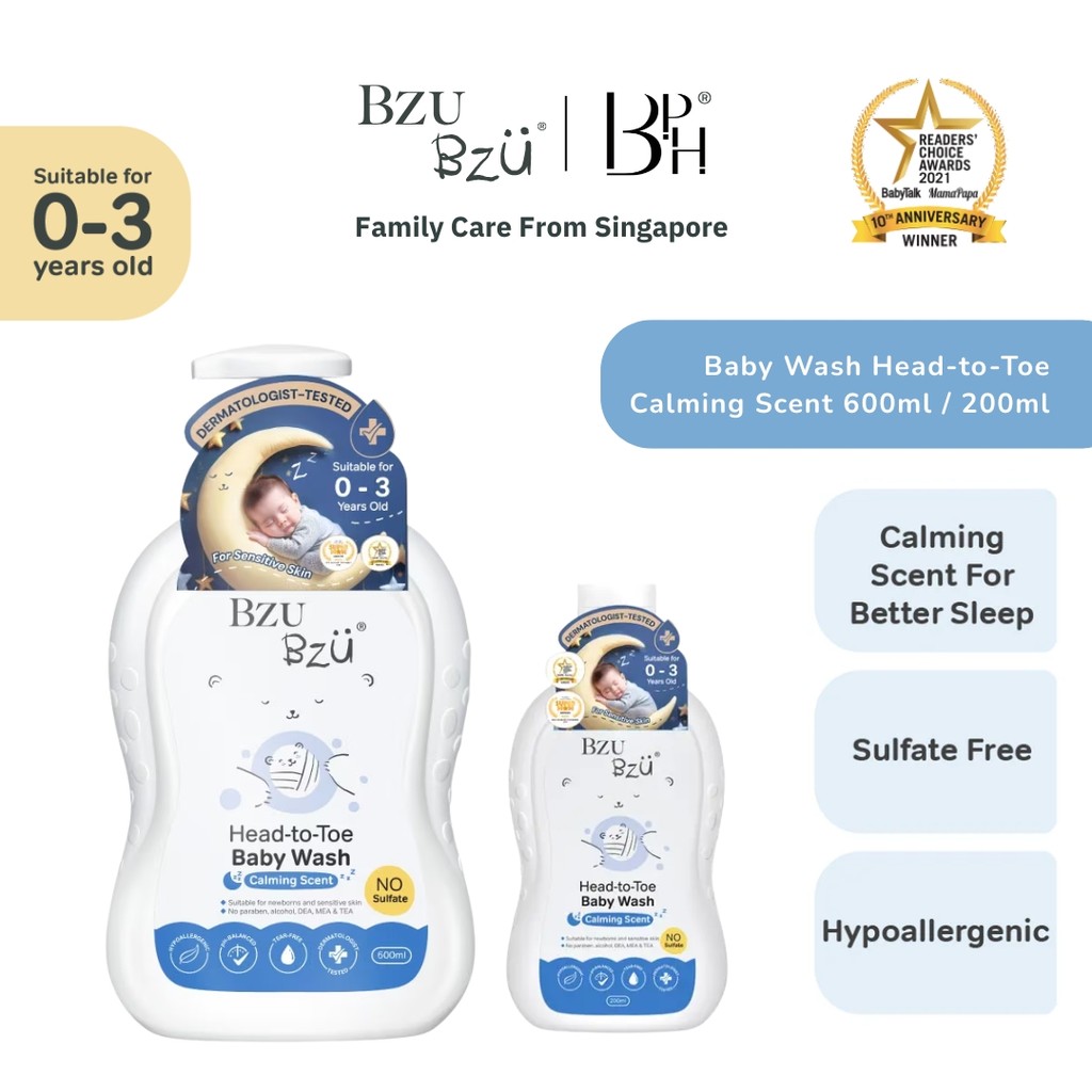 Bzu Bzu Baby Head-to-Toe Wash Calming Scent 0-3 years old | Shopee Malaysia
