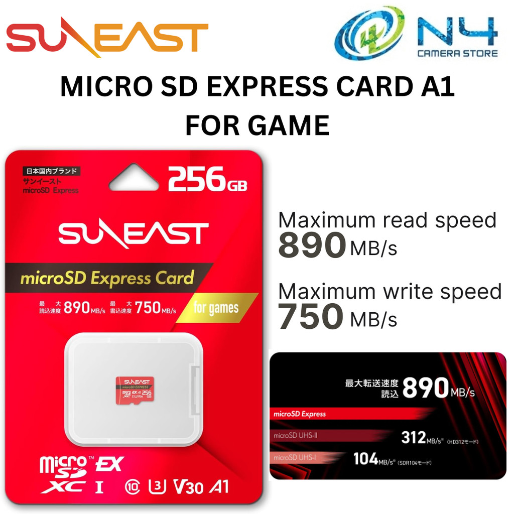 SUNEAST MICRO SD EXPRESS CARD 256GB (A1) (FOR GAME) | Shopee Malaysia