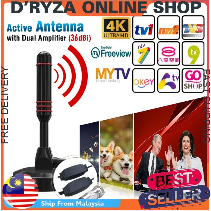 🔥HOT ITEM🔥Builtin Booster Indoor Digital Antenna 2x Amplifier High