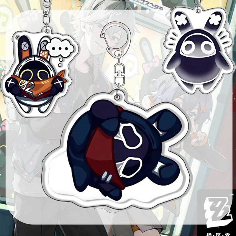 Cartton Game Zenless Zone Zero Character Key Ring Double Side Acrylic ...