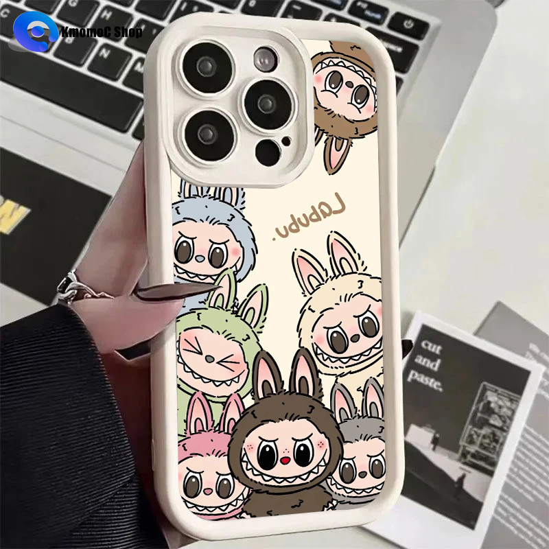 Cute Labubu Phone Case for VIVO X100 X90 X80 X70 X60 S18 S17 iQOO 12 11