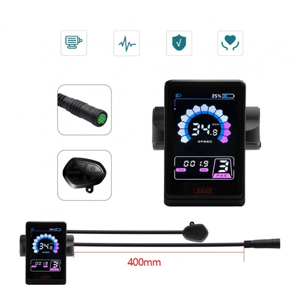Waterproof Electric Bike Computer with Wide Voltage Range for BAFANG ...
