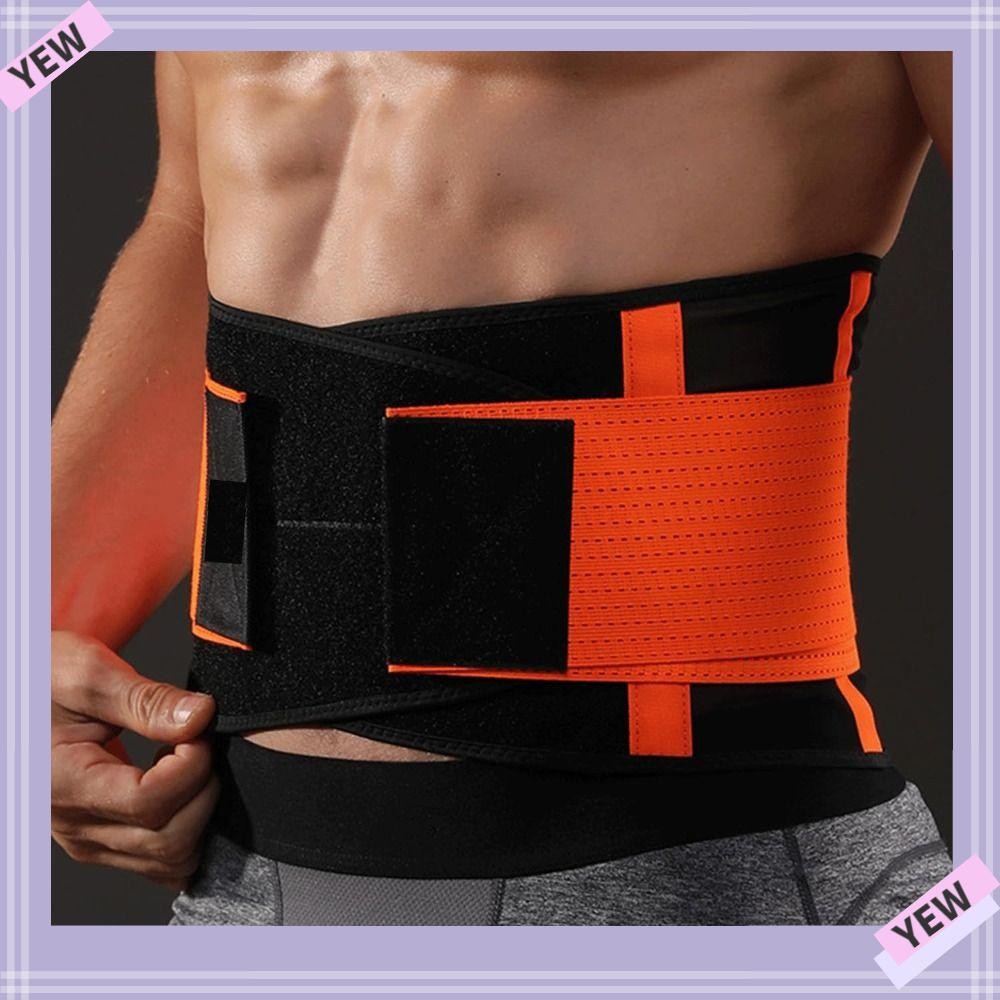 YYE Waist Band Adjustable Orthopedic Waist Protective Gear High Quality Breathable Fitness Lifting Polyester Fiber Waist Trainer Belt For Men Shopee Malaysia