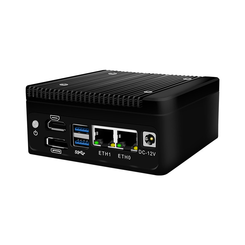 Mini PC Routeur Firewall Fanless - Intel N150 (N100) 4 Cœurs, 4 Ports LAN 2.5G I226-V, 8Go DDR4, 128Go NVMe - PfSense/Proxmox - 11