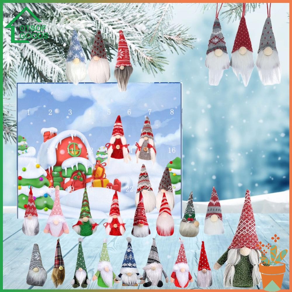 lotsofgoods Christmas Gnome Holidays Advent Calendar 2024 Gnome Dolls ...