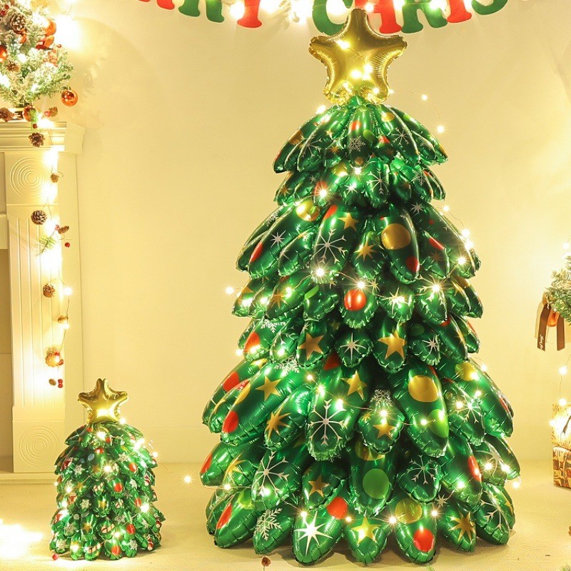Christmas party decoration balloons Christmas tree aluminum film ...