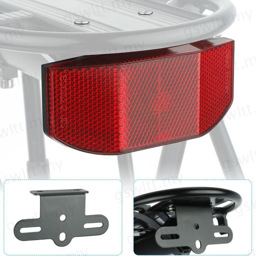GSWLTT Bike Rack Reflector, Vertical Horizontal Install Metal Acrylic ...