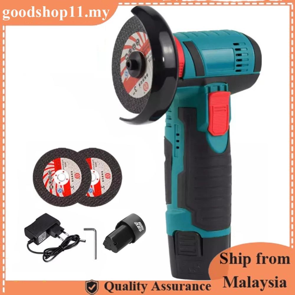 12V 3 Inch Brush Mini Angle Grinder 19500rpm Household Cutting Machine ...