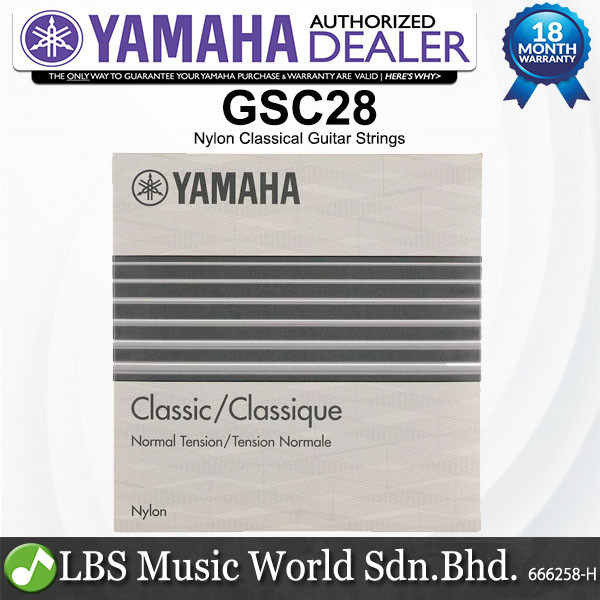 Yamaha GSC28 Normal Tension Nylon Classical Guitar String | Shopee Malaysia