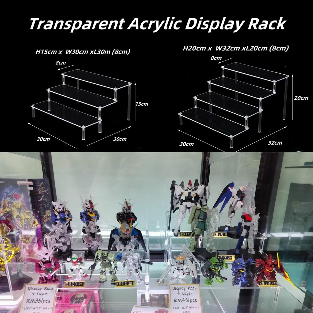 Transparent Acrylic Display Rack | Shopee Malaysia