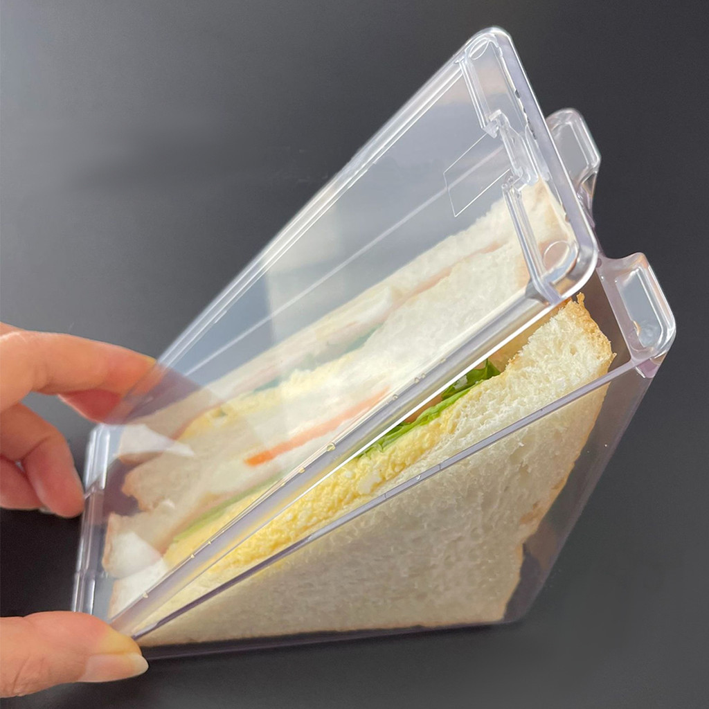 Reusable Triangle Sandwich Container Sandwich Box Container Leak-Proof ...