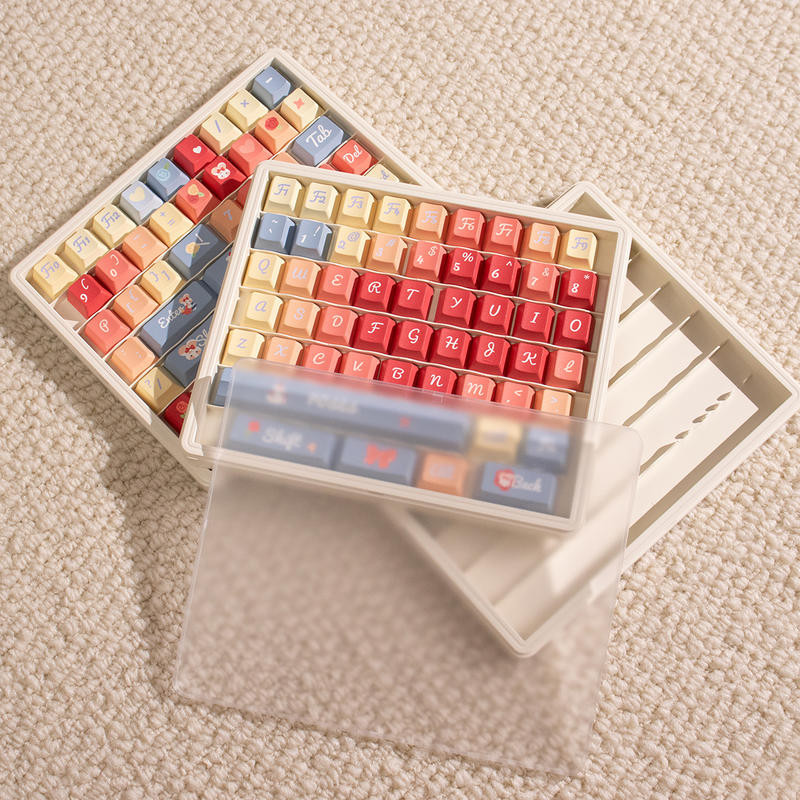 3-Layer Keycaps Storage Box ABS - Stackable Multilayer Keycaps ...