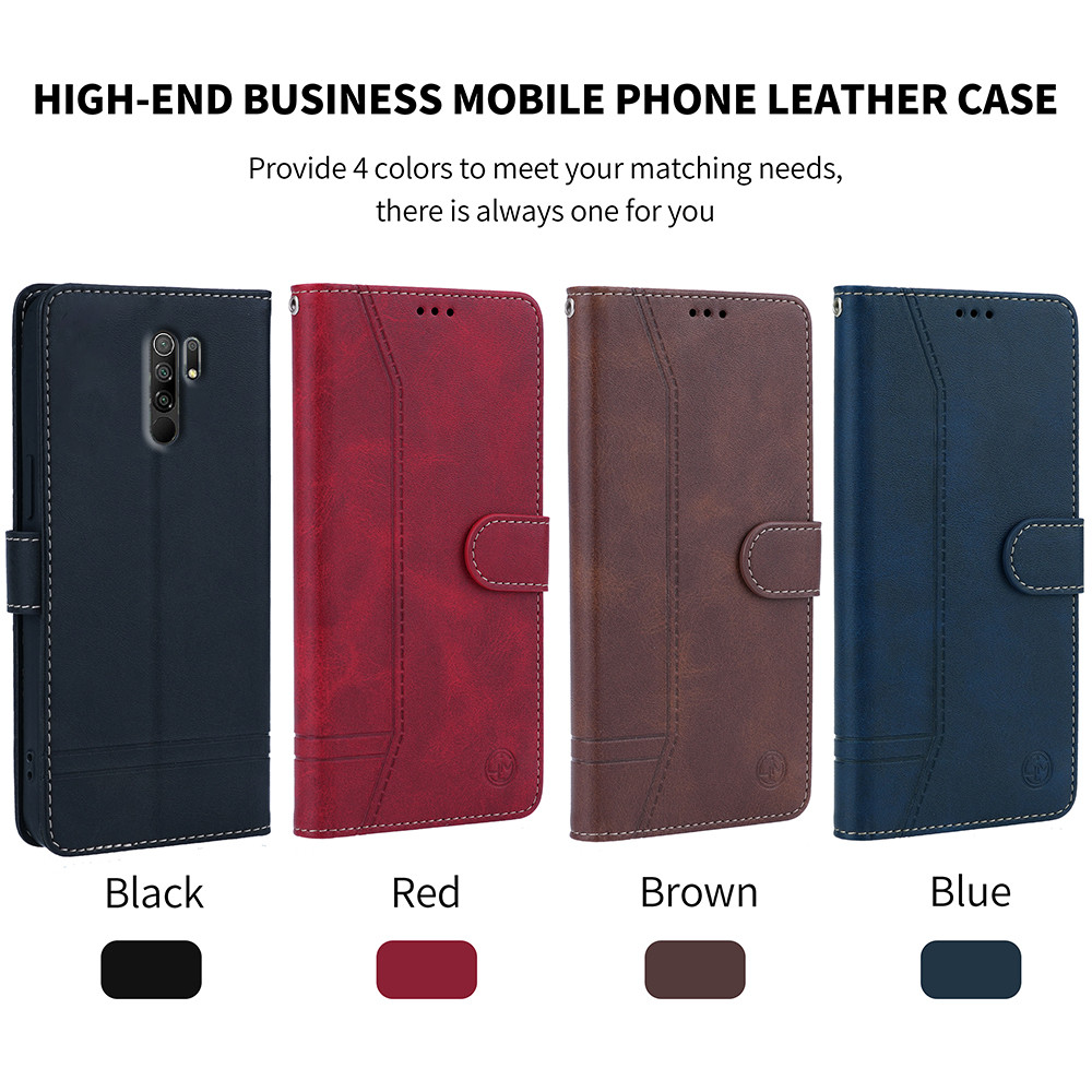 Leather Case For Xiaomi Redmi M2004J19AG M2004J19G Flip Strandby